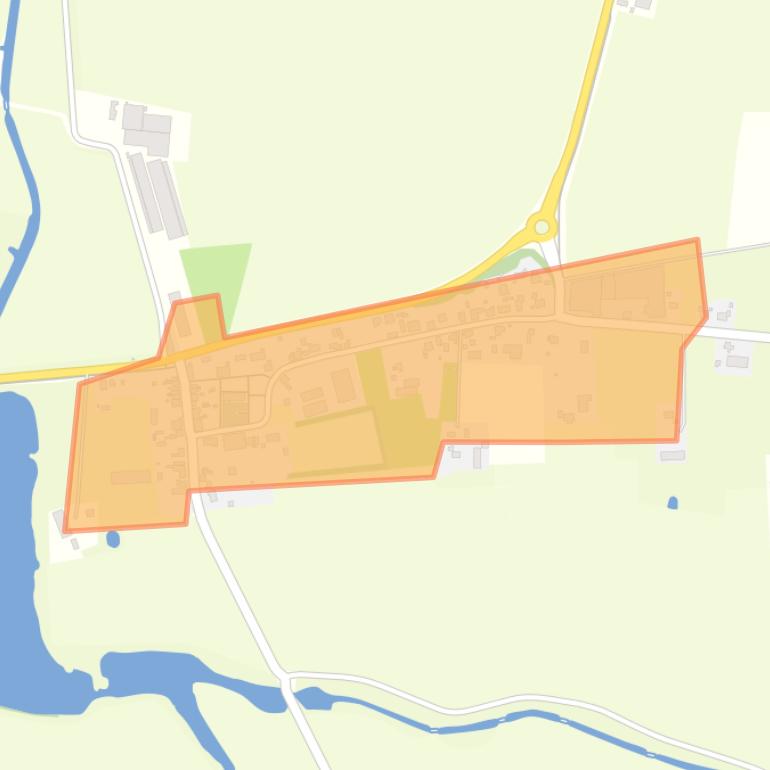 Kaart van de buurt Sint Kruis.