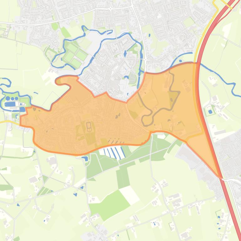 Kaart van de buurt Sint-Oedenrode Centrum Zuid.