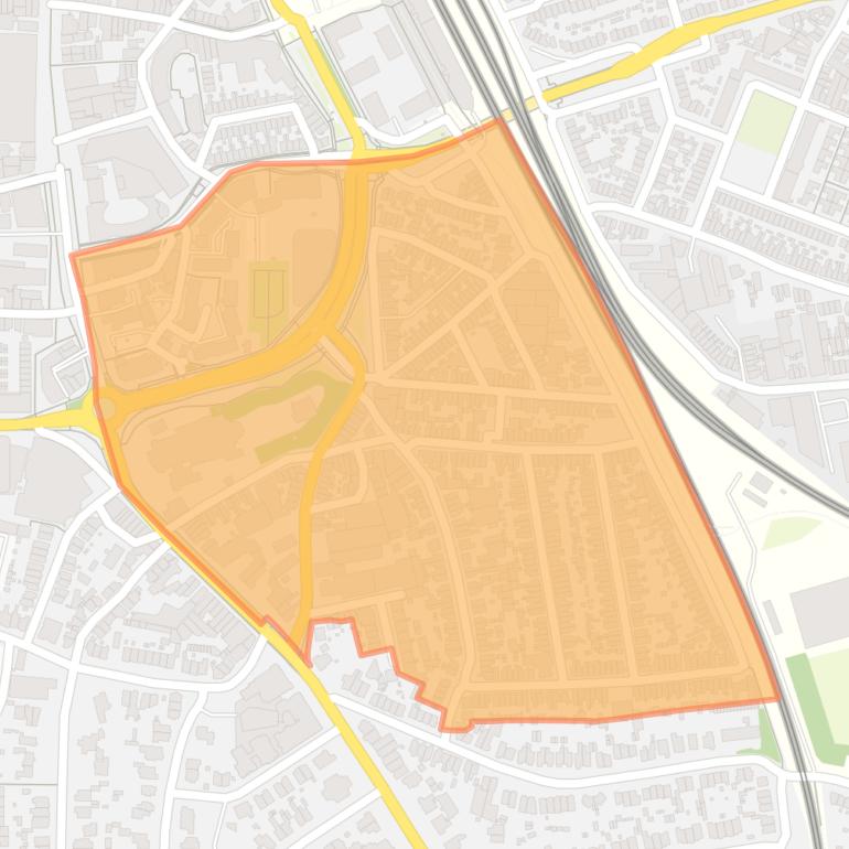 Kaart van de Sint Vitusbuurt.