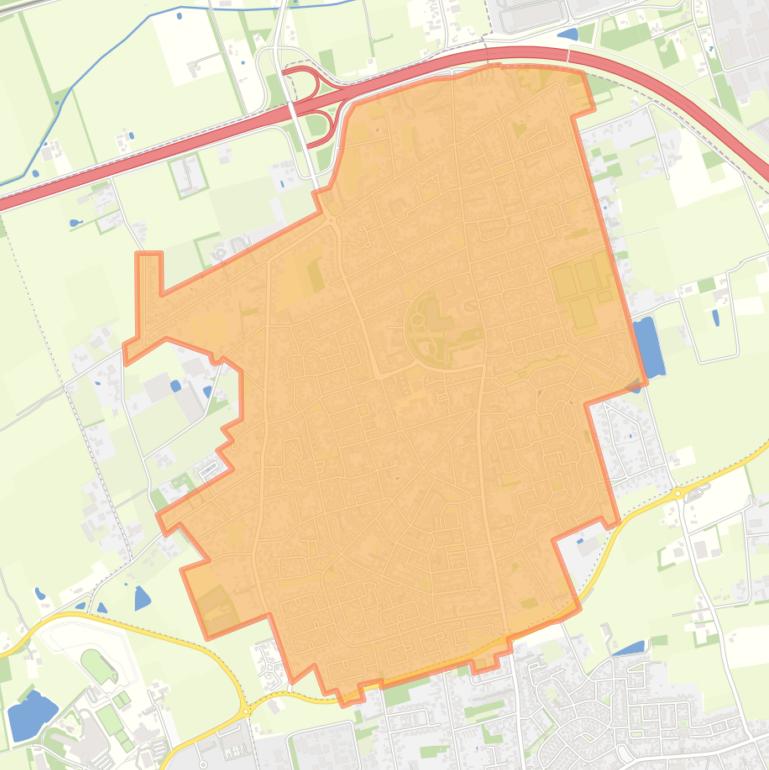 Kaart van de buurt Sint Willebrord.