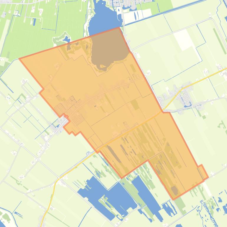 Kaart van de buurt Sintjohannesga.