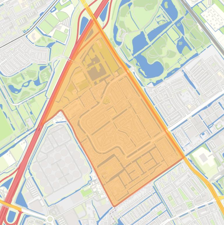 Kaart van de buurt Sion.