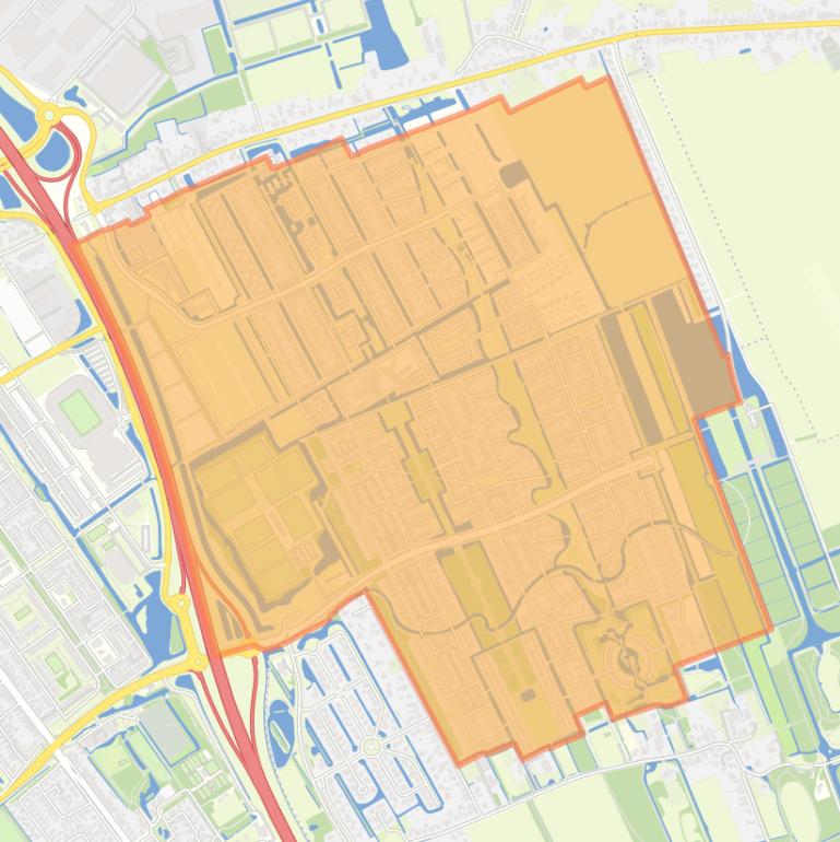Kaart van de buurt Skoatterwald.