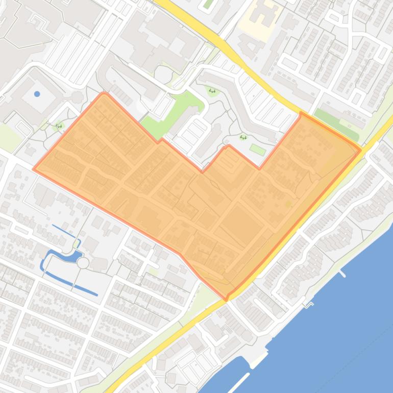 Kaart van de buurt Slagveld en Omgeving.