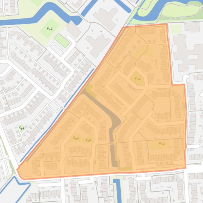 Kaart van de buurt Slakkenveen.