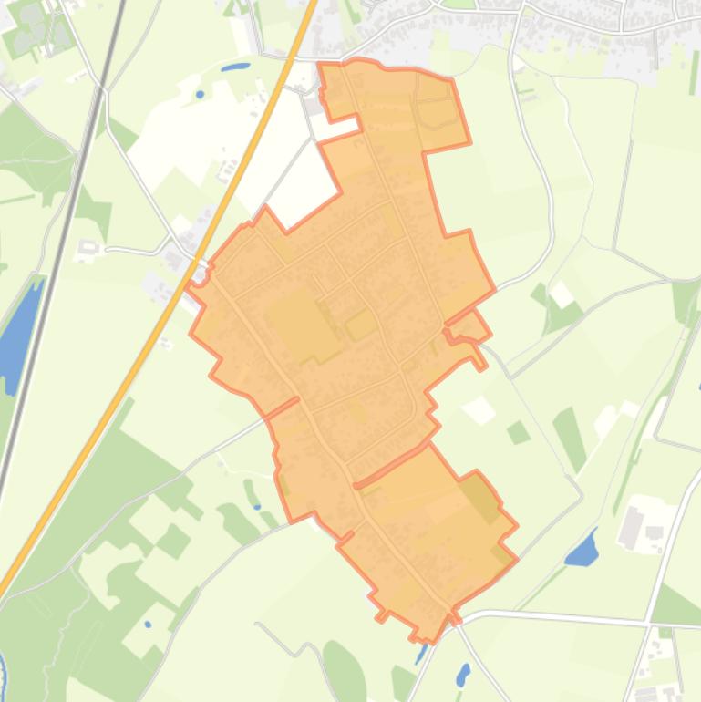 Kaart van de buurt Slek.