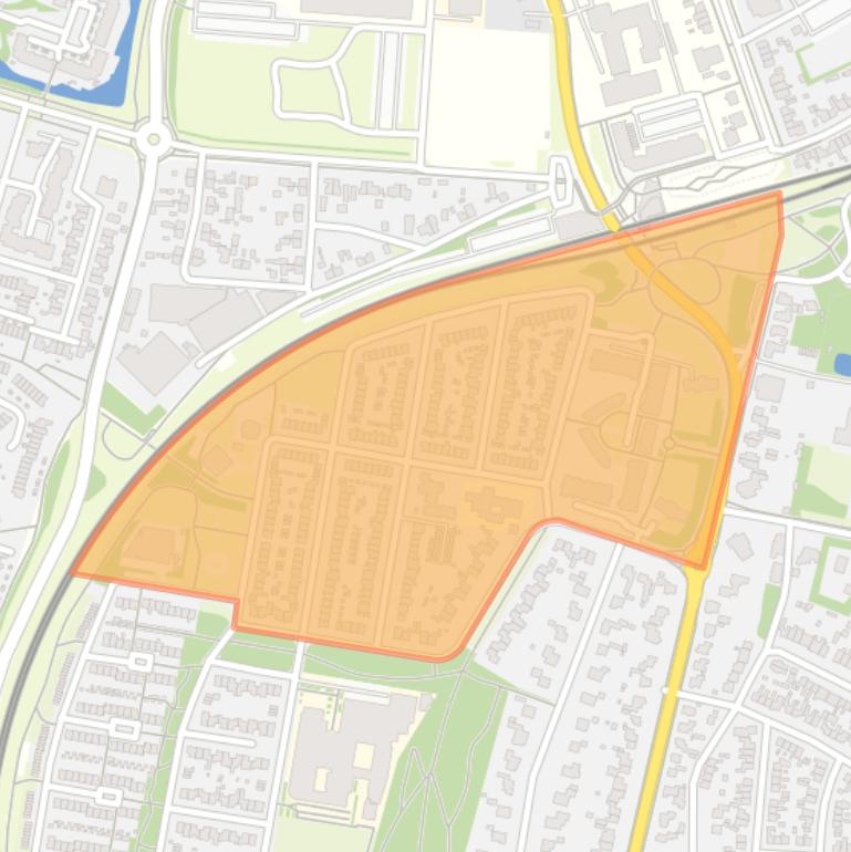 Kaart van de buurt Slingerbos Noord.