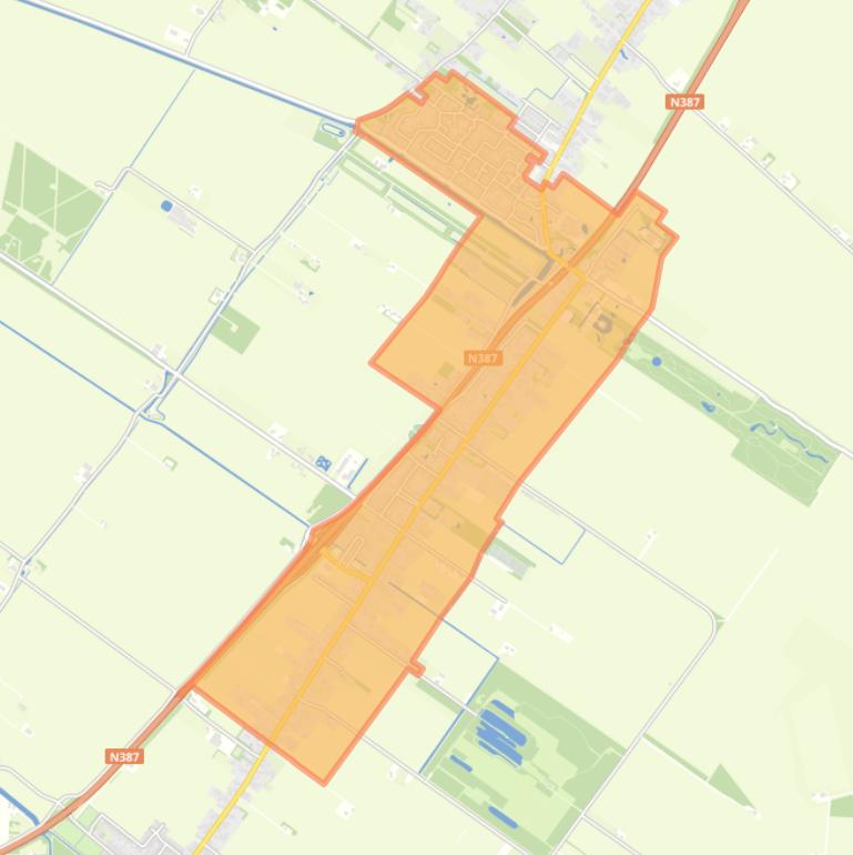 Kaart van de buurt Slochteren.