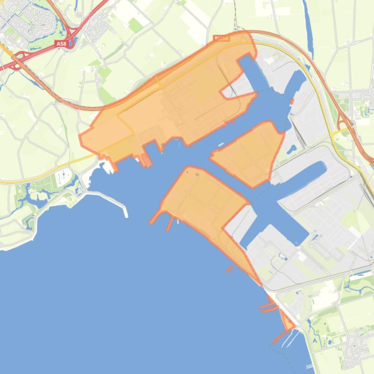 Kaart van de buurt Sloegebied.