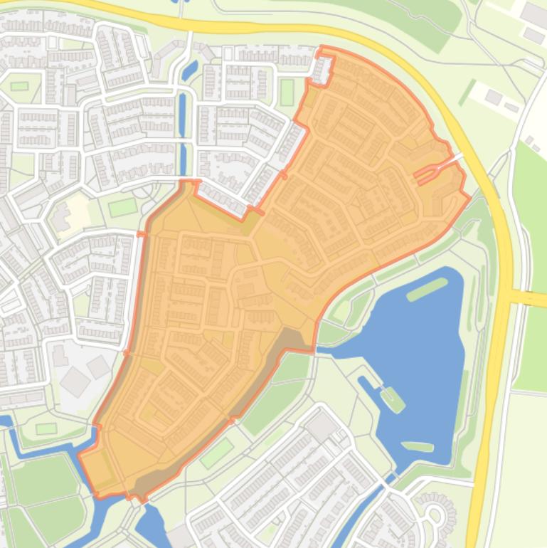 Kaart van de buurt Sloten.