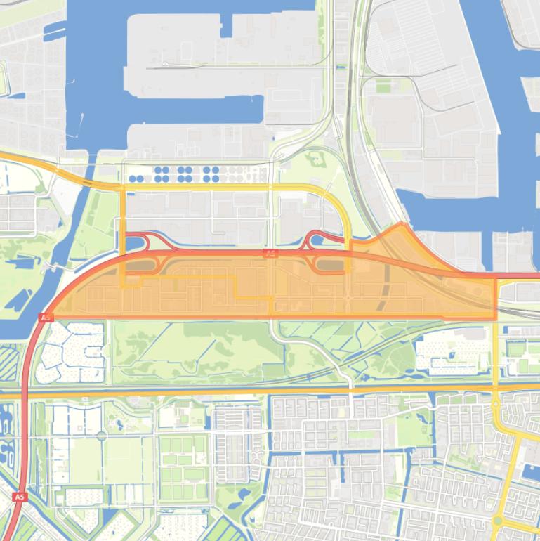 Kaart van de buurt Sloterdijk Poort-Zuid.