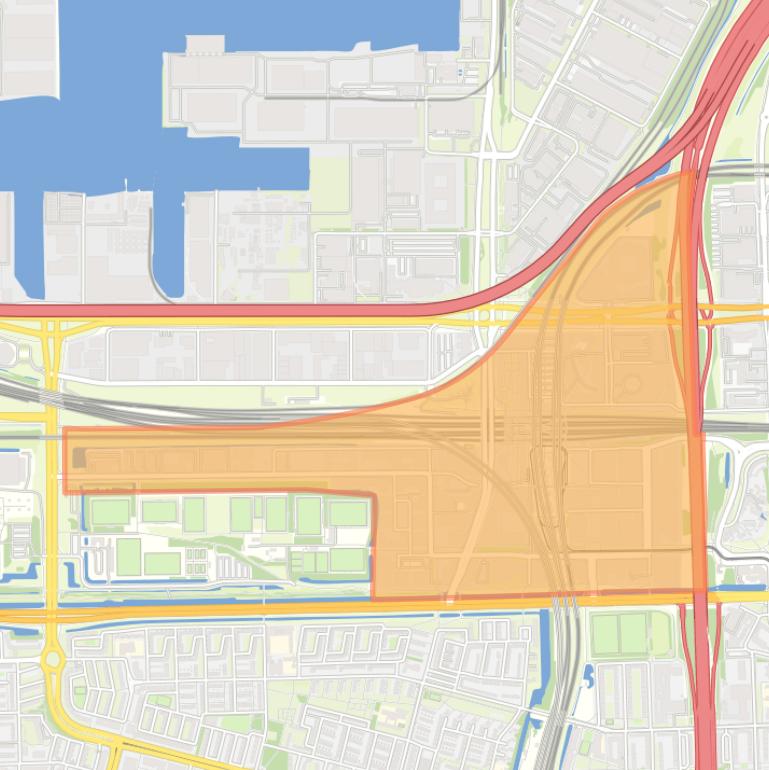 Kaart van de buurt Sloterdijk Stationskwartier.