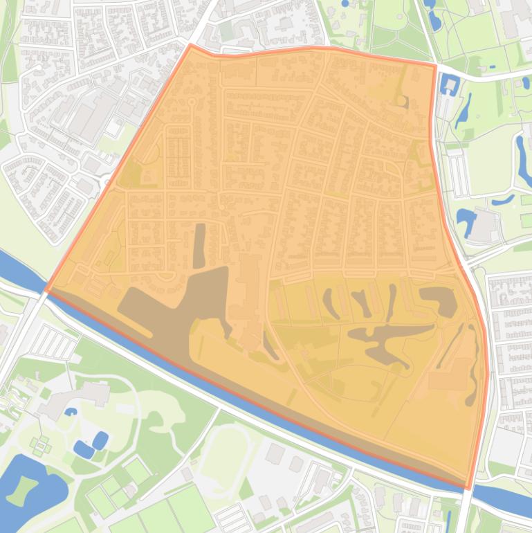 Kaart van de buurt Slotjes-West.