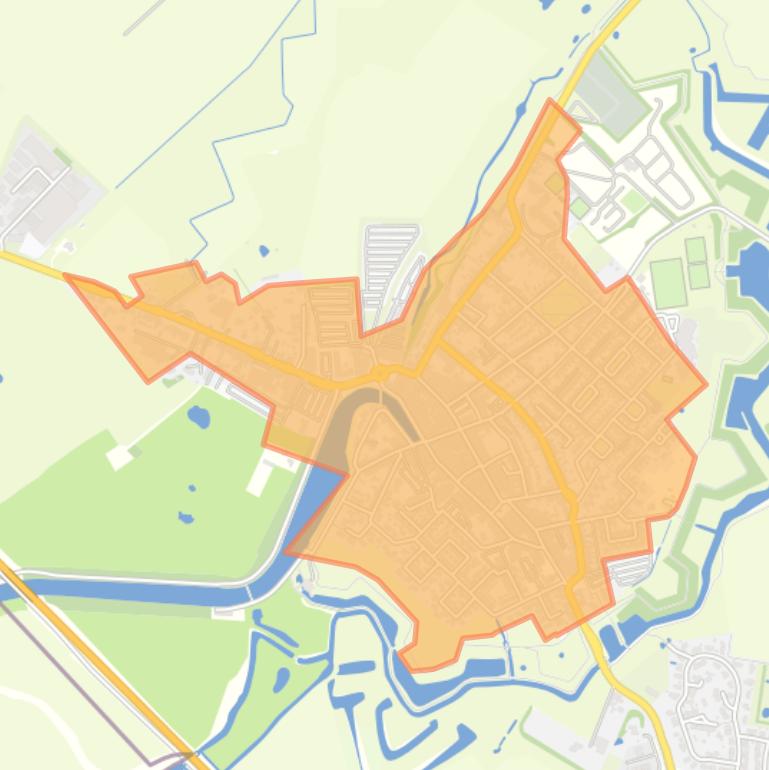 Kaart van de buurt Sluis.