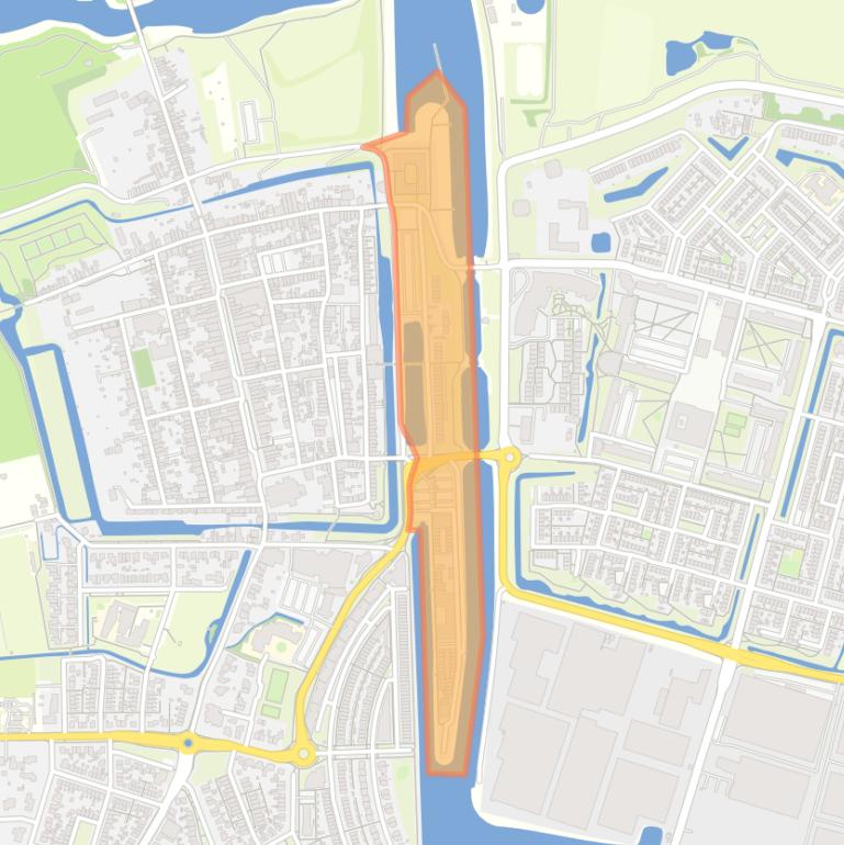 Kaart van de buurt Sluiseiland.