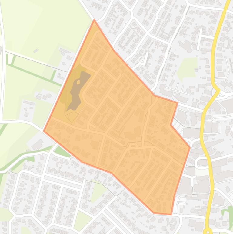 Kaart van de buurt Smidsbrink.