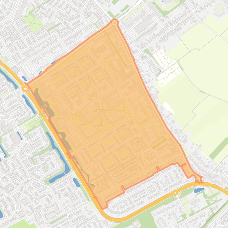 Kaart van de buurt Smitsveen.