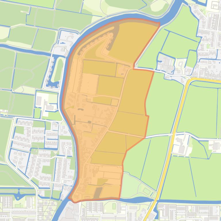 Kaart van de buurt Snakkerburen.