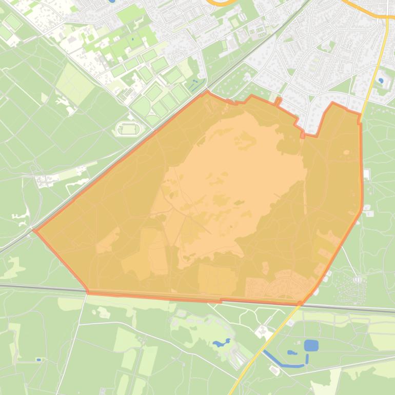 Kaart van de buurt Soestduinen.