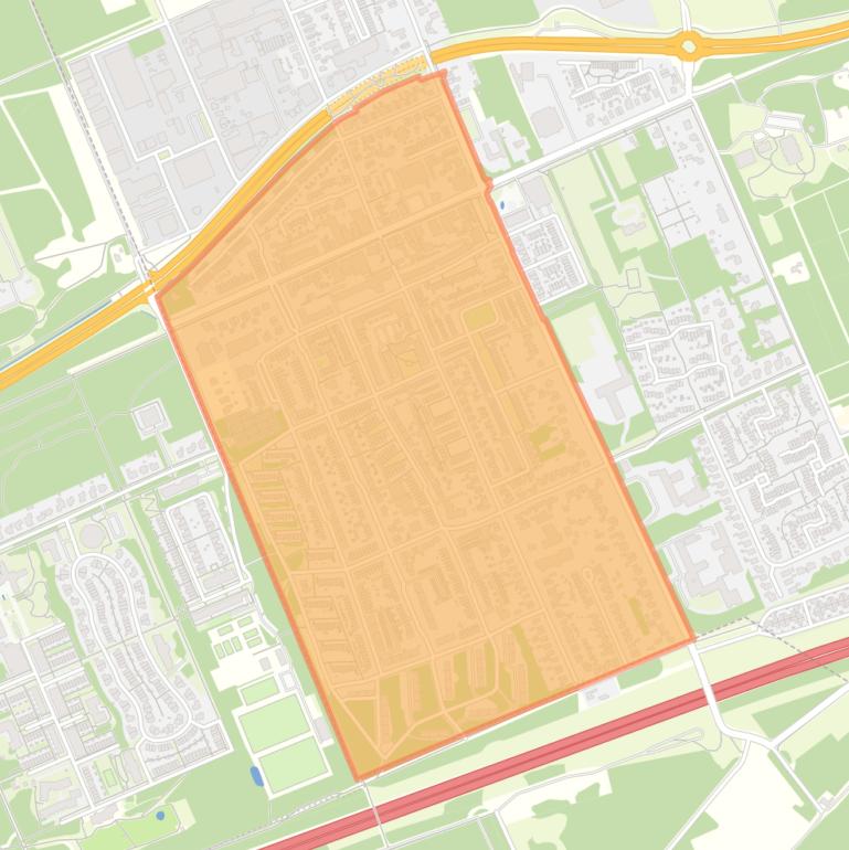 Kaart van de buurt Soesterberg Kom.