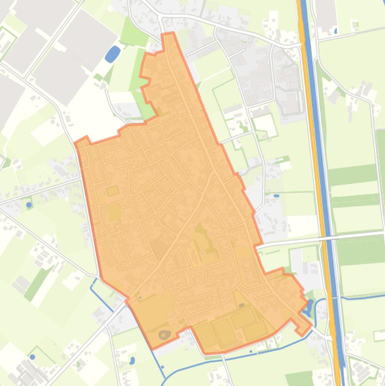 Kaart van de buurt Someren-Eind centrum.