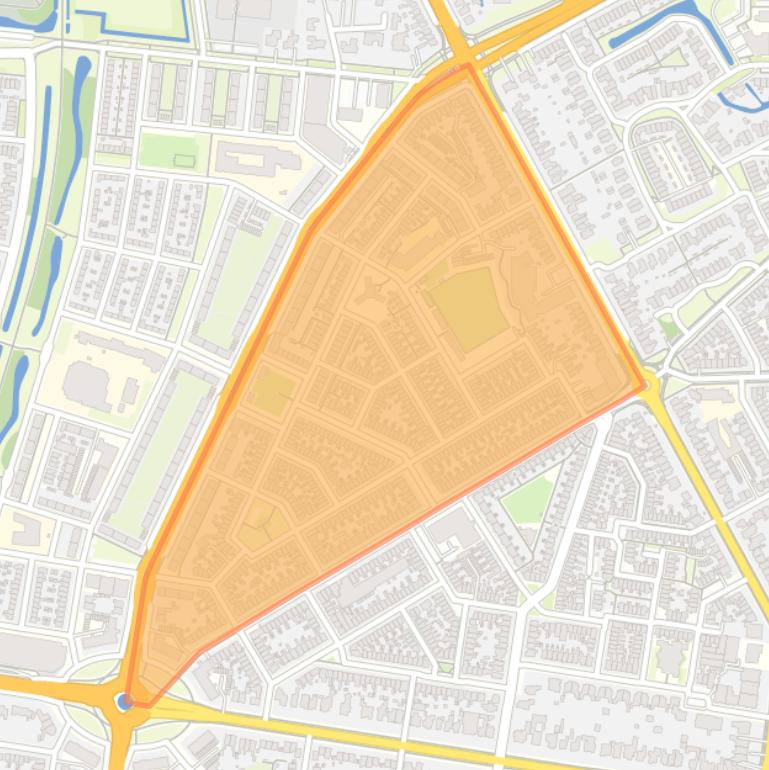 Kaart van de buurt Sonnenborgh.