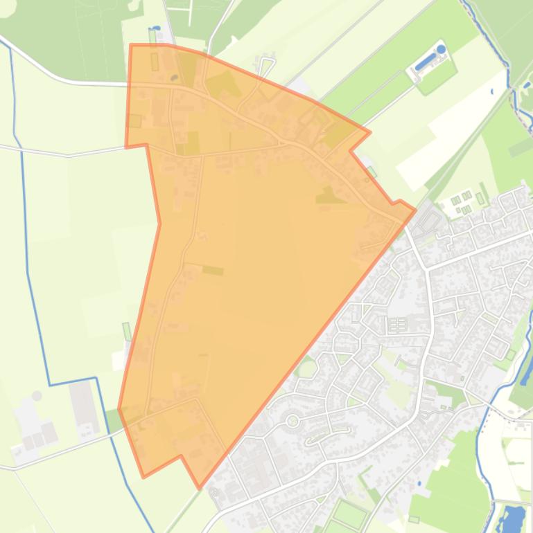 Kaart van de buurt Spaansehoek.