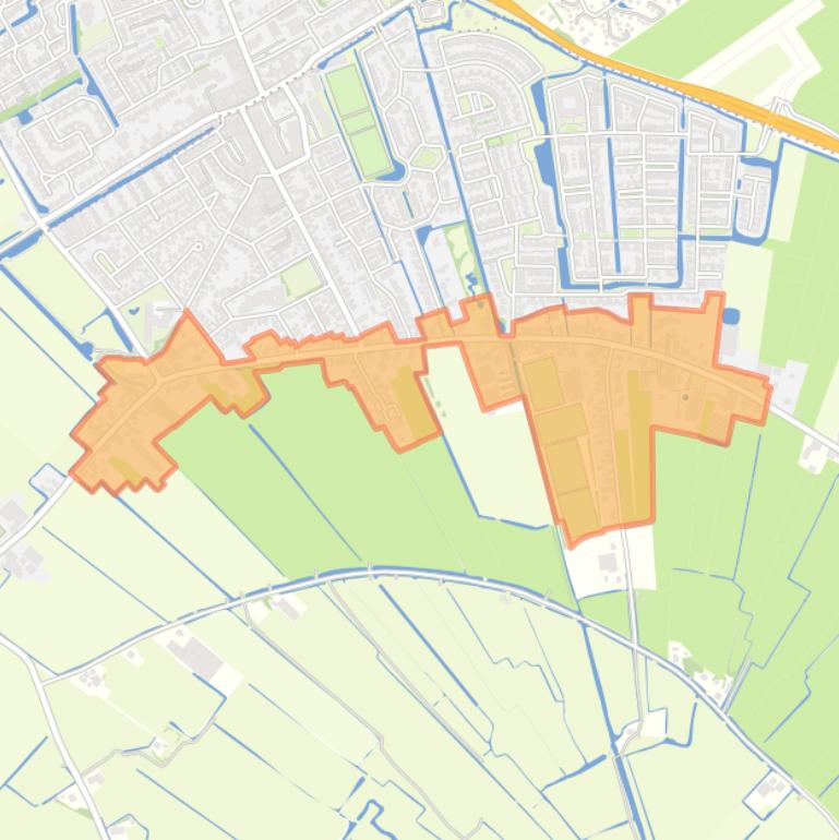 Kaart van de buurt Spanbroekerweg Kern.