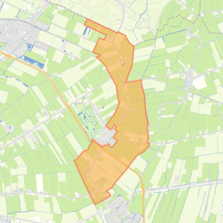 Kaart van de buurt Spierdijk Verspreide huizen.
