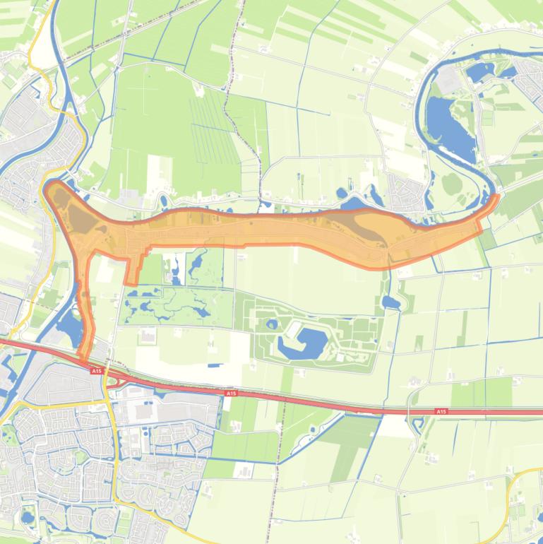 Kaart van de buurt Spijk en Boveneind Spijk en Vogelswerf.