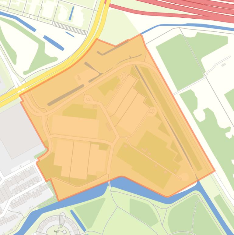 Kaart van de buurt Splittershoek.