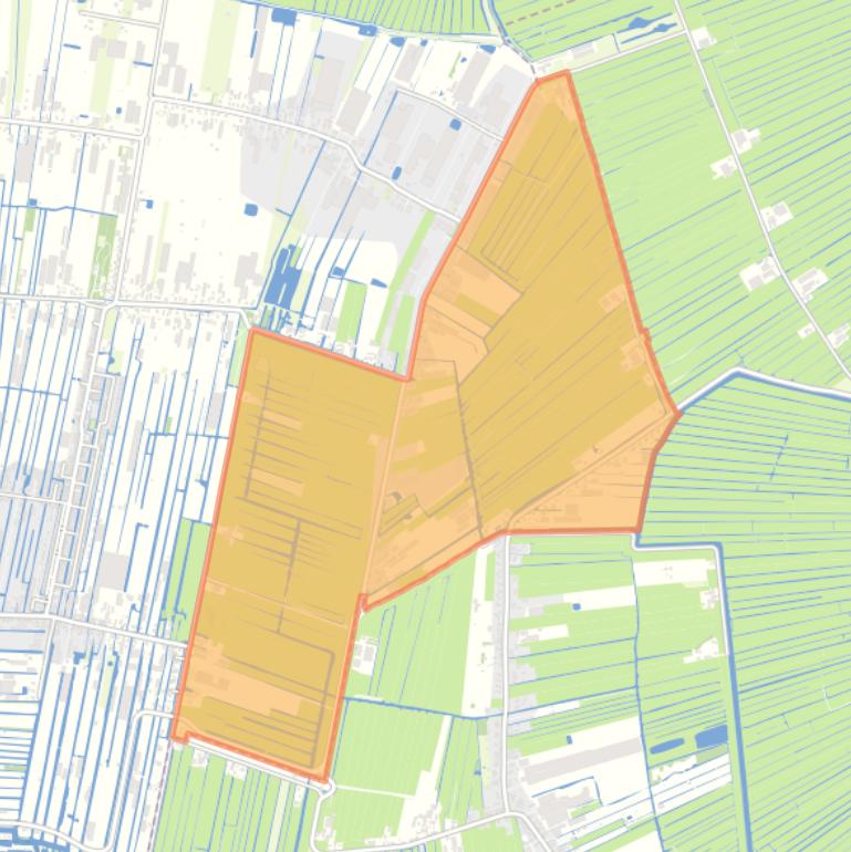 Kaart van de buurt Spoelwijk.