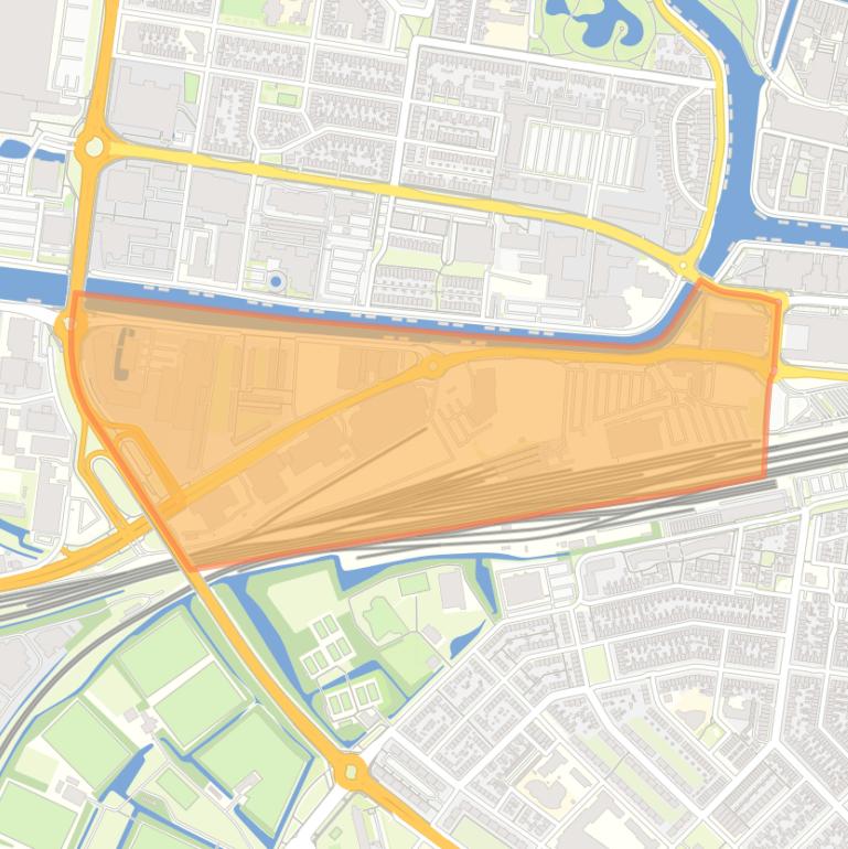 Kaart van de buurt Spoordok.