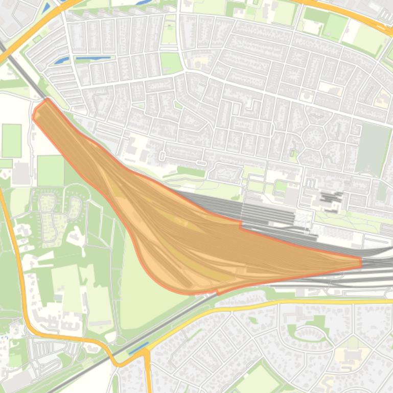 Kaart van de buurt Spooremplacement.