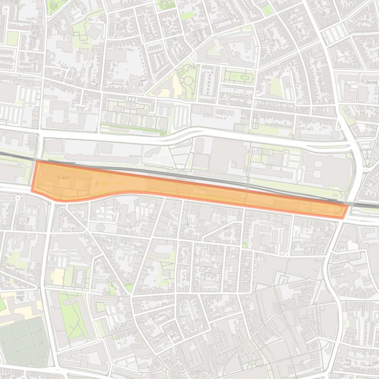 Kaart van de buurt Spoorlaan.