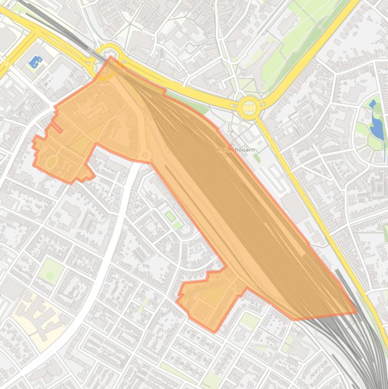 Kaart van de buurt Spoorsingel.