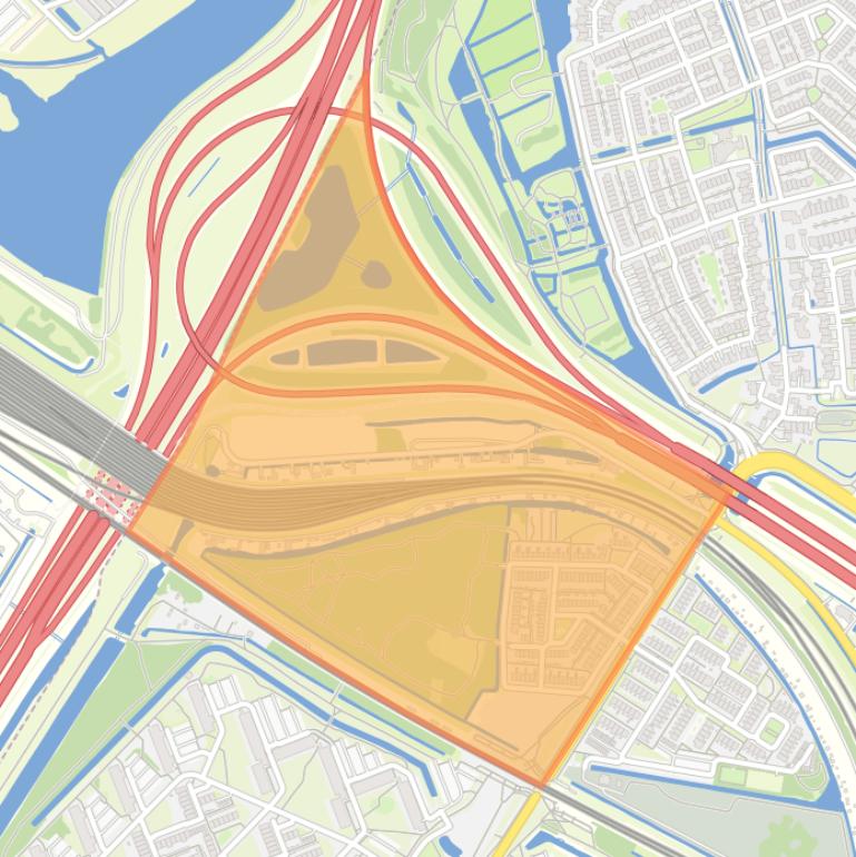 Kaart van de buurt Spoorzicht.