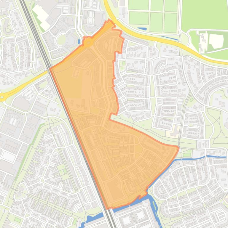 Kaart van de buurt Sporen.