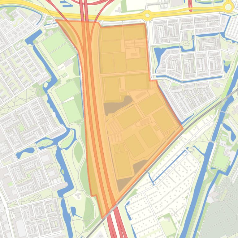 Kaart van de buurt Sportpark Harga.