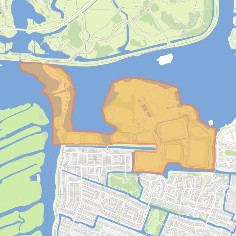 Kaart van de buurt Sportpark.