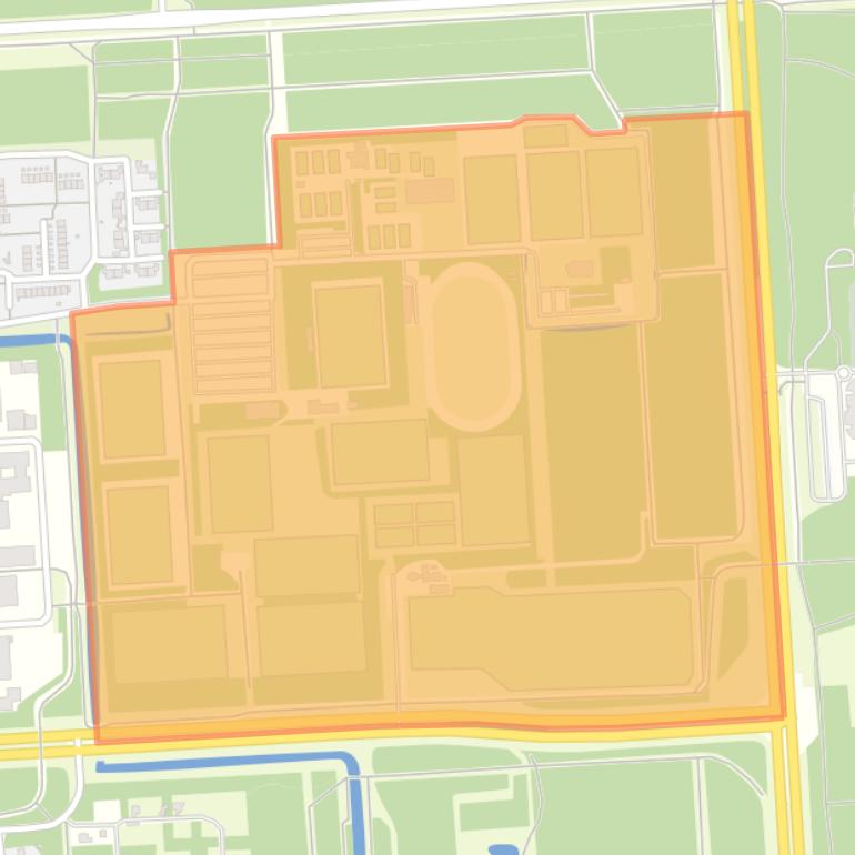 Kaart van de buurt Sportpark Langezand.