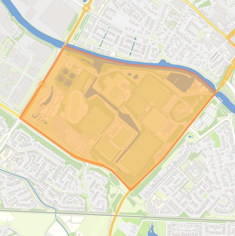 Kaart van de buurt Sportpark Zuid.