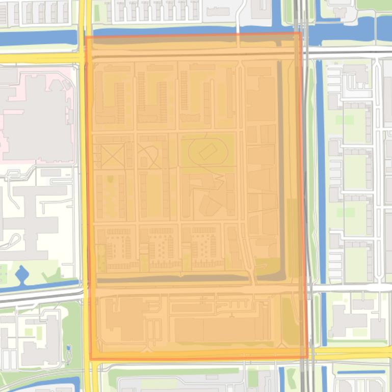 Kaart van de Staalmanbuurt.