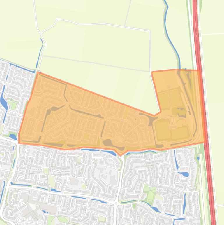 Kaart van de Staatsliedenbuurt.