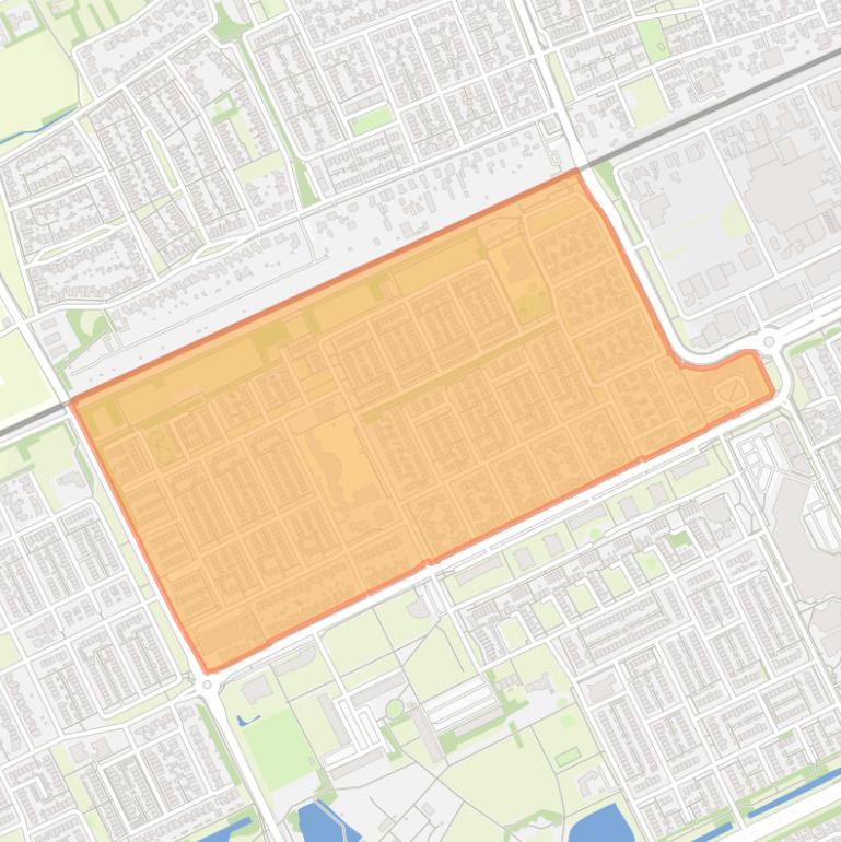 Kaart van de Staatsliedenbuurt.