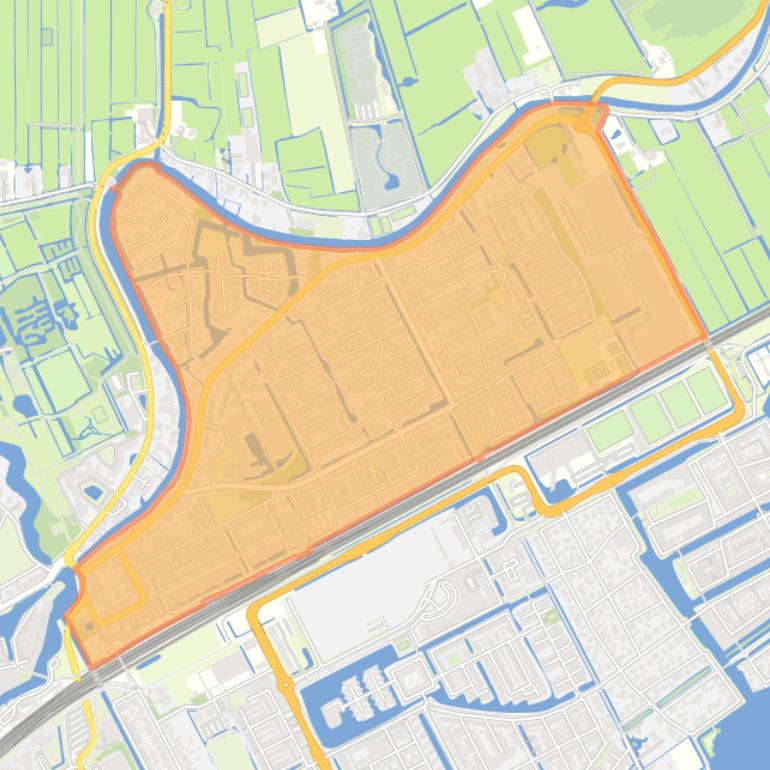 Kaart van de buurt Staatsliedenkwartier.