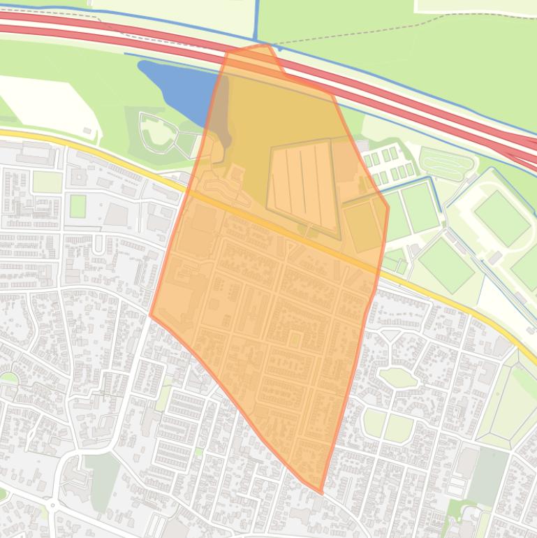 Kaart van de buurt Staatsliedenwijk.