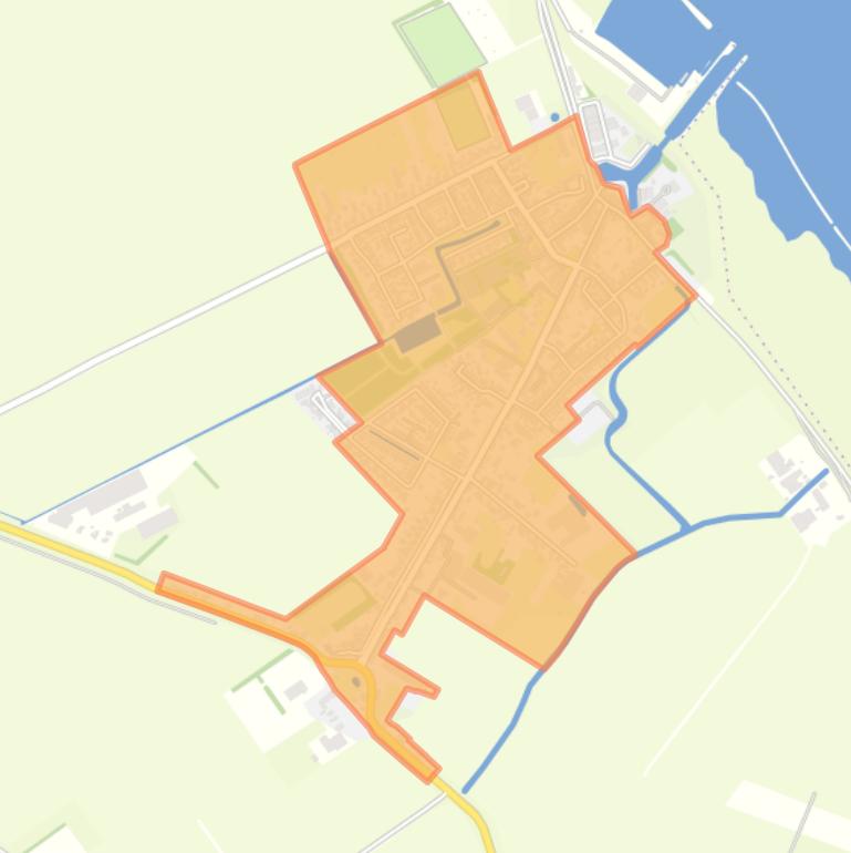 Kaart van de buurt Stad aan ’t Haringvliet woonkern.