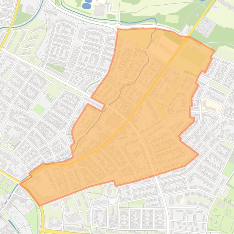 Kaart van de buurt Stadbroek.