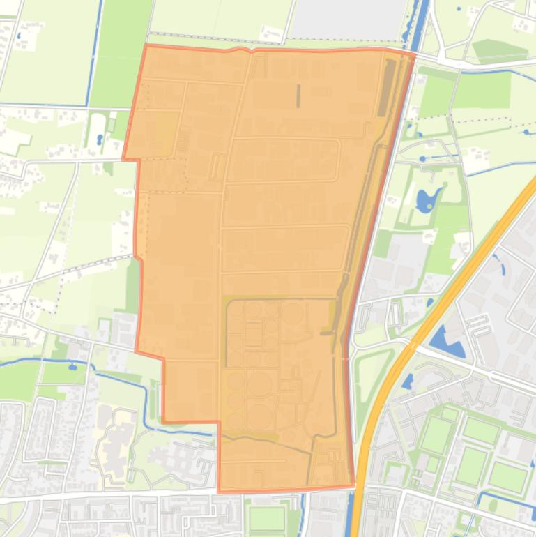 Kaart van de buurt Stadhoudersmolen.
